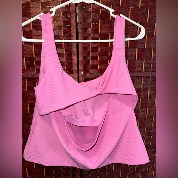Fabletics NWT Pink Twist Rib Tank Size 1X / XXL - Picture 3 of 5